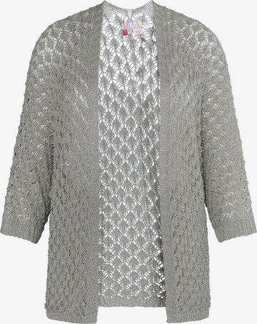 IZIA Knit Cardigan in Silver: front