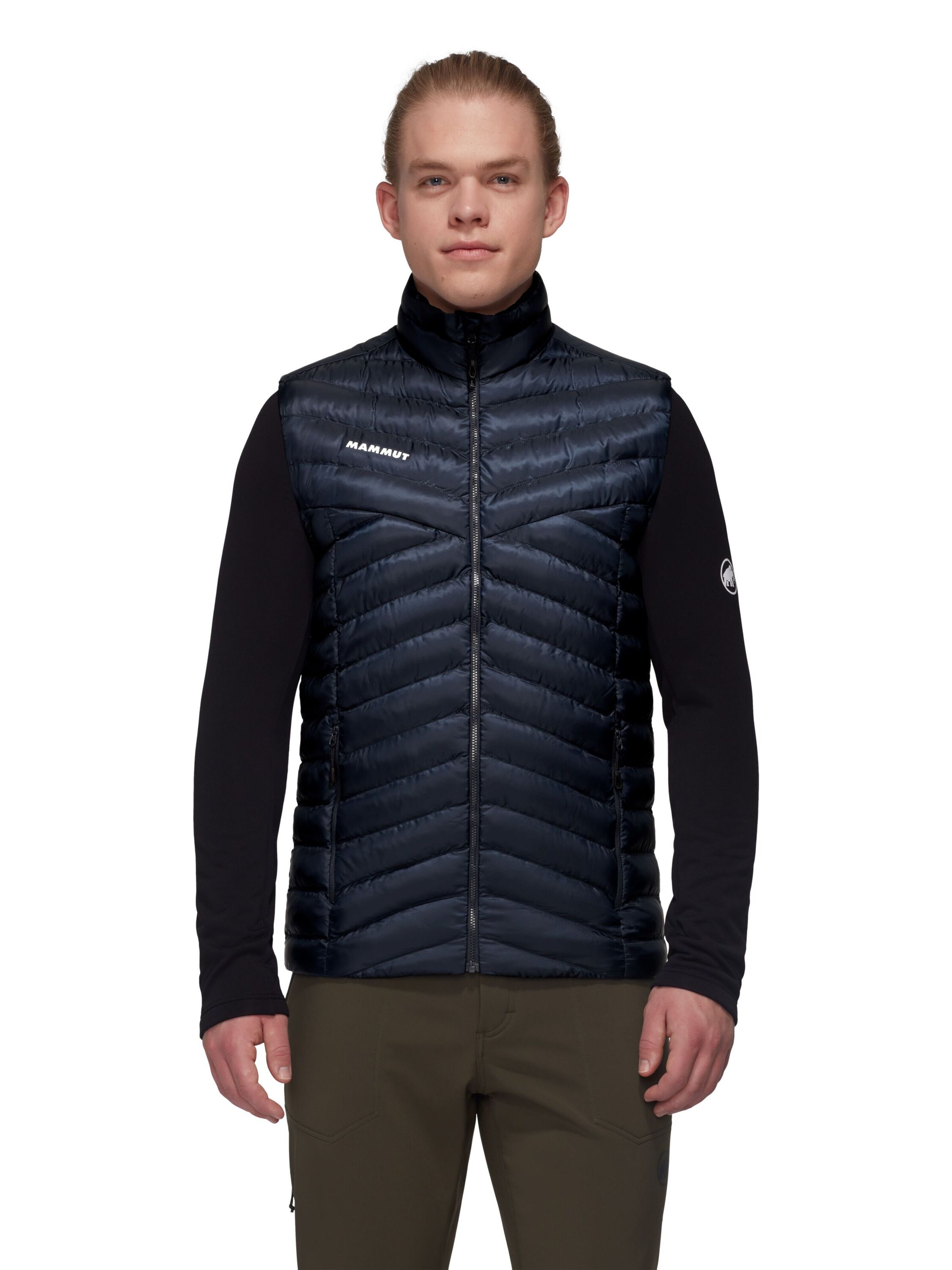 MAMMUT Weste 'Albula' in Blau: Vorderseite