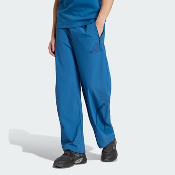 ADIDAS SPORTSWEAR Loose fit Sports trousers 'Z.N.E.' in Blue: front