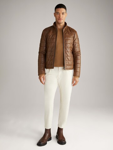 JOOP! Jeans Between-Season Jacket 'Nonji' in Brown