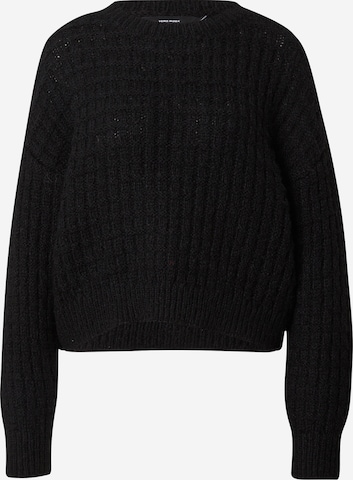 VERO MODA Sweater 'VELINA' in Black: front