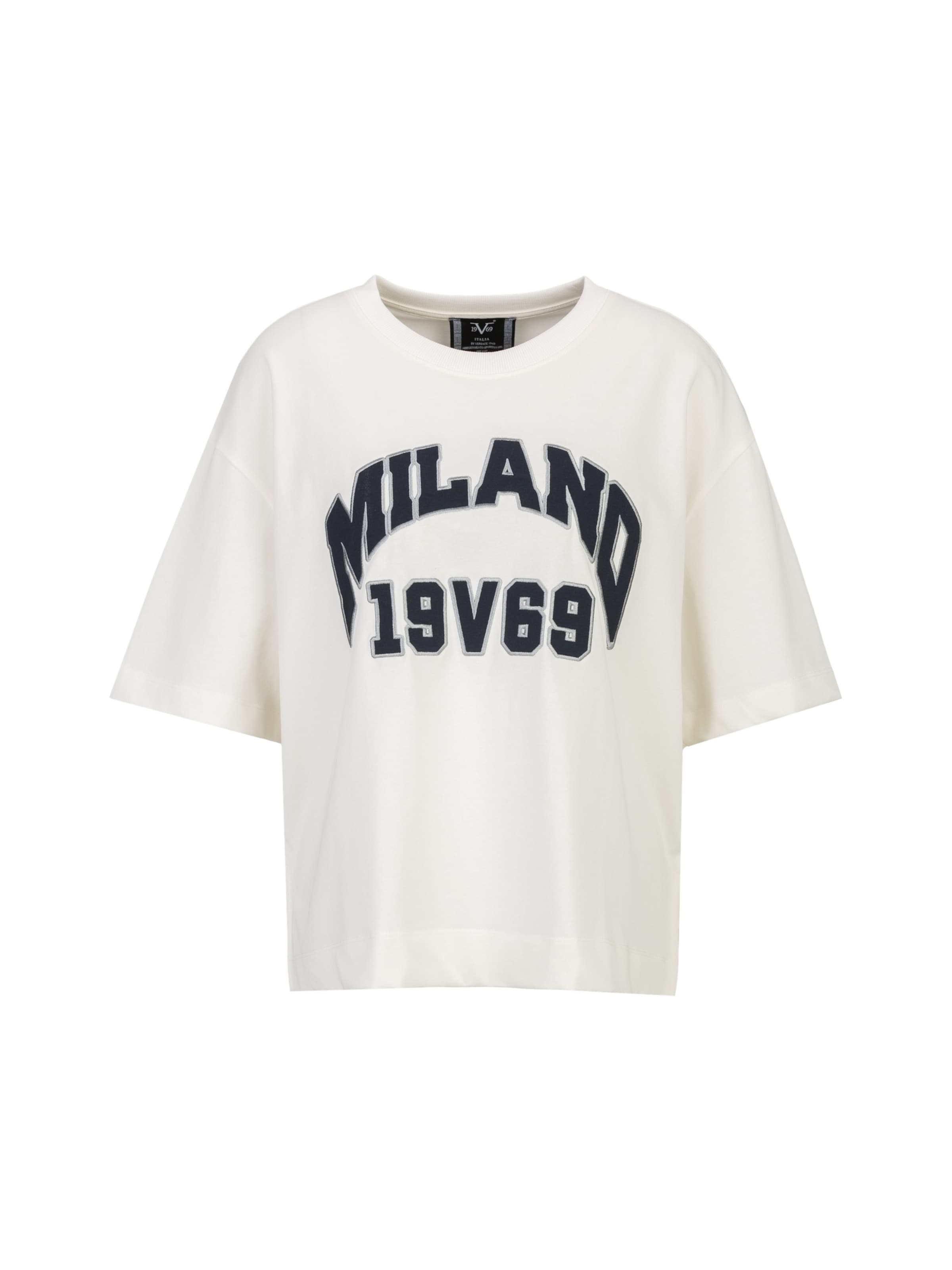 19V69 ITALIA Shirt 'Petonia College' in Beige: voorkant