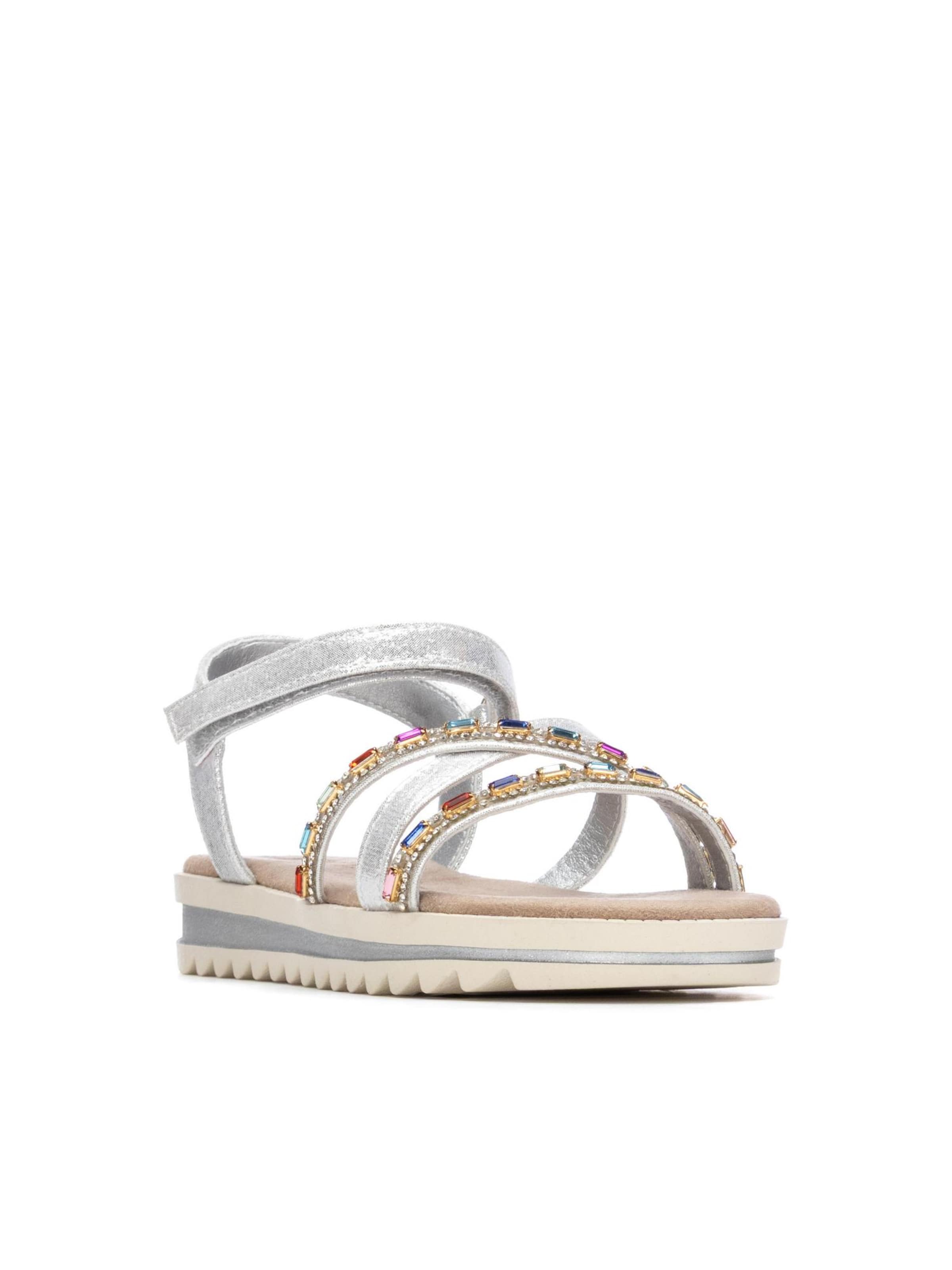 Xti - Sandalias en plata: frente