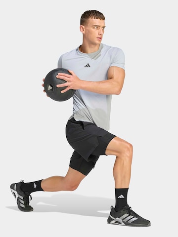 ADIDAS PERFORMANCE Regularen Športne hlače 'Designed For Training' | siva barva: sprednja stran