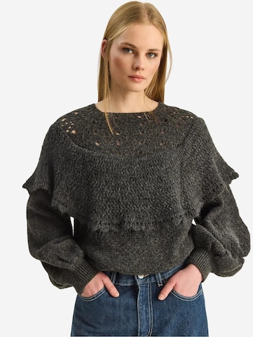 Bianco Lucci Pullover in Grau