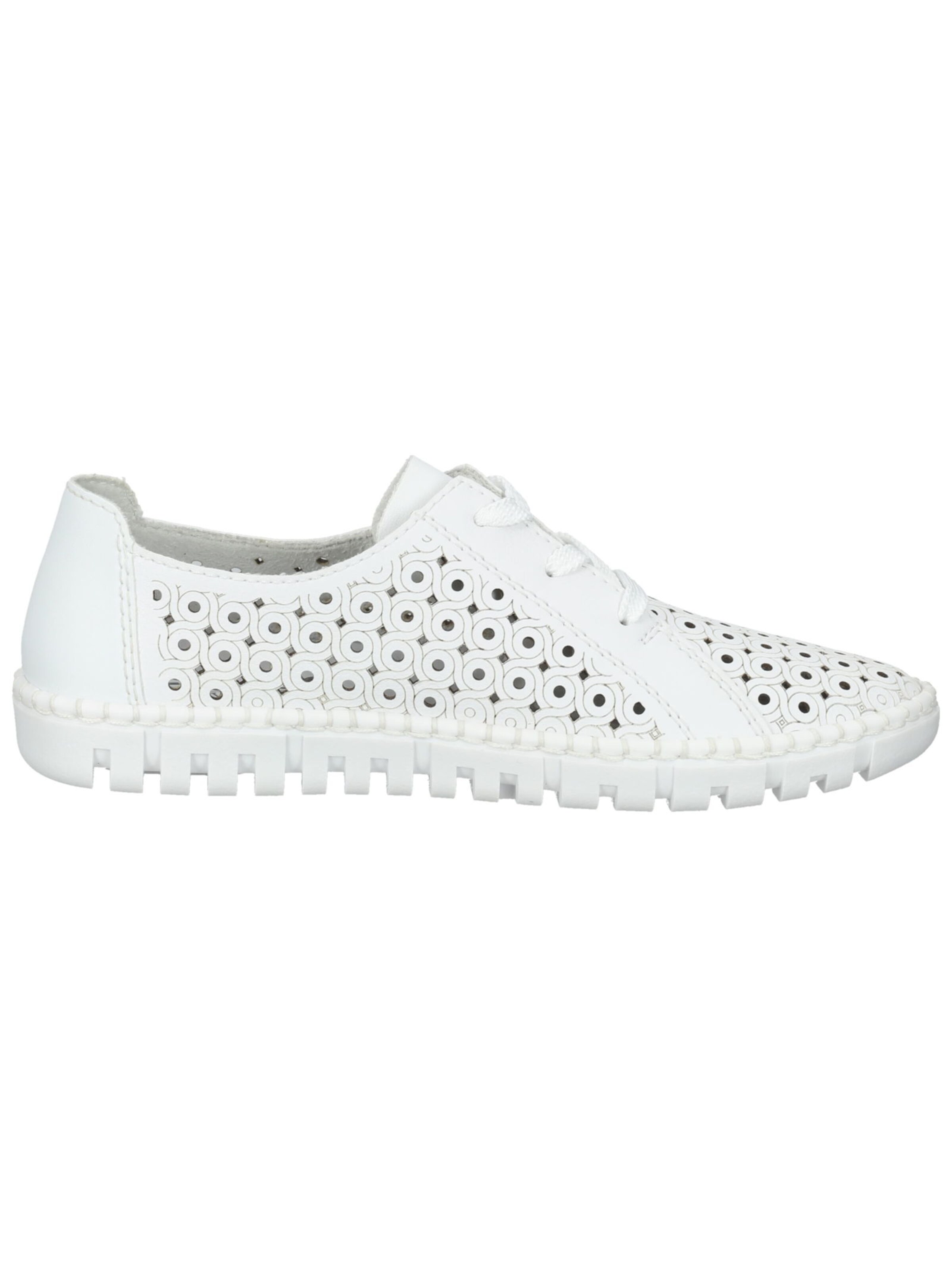 Rieker - Sapato com atacadores em branco