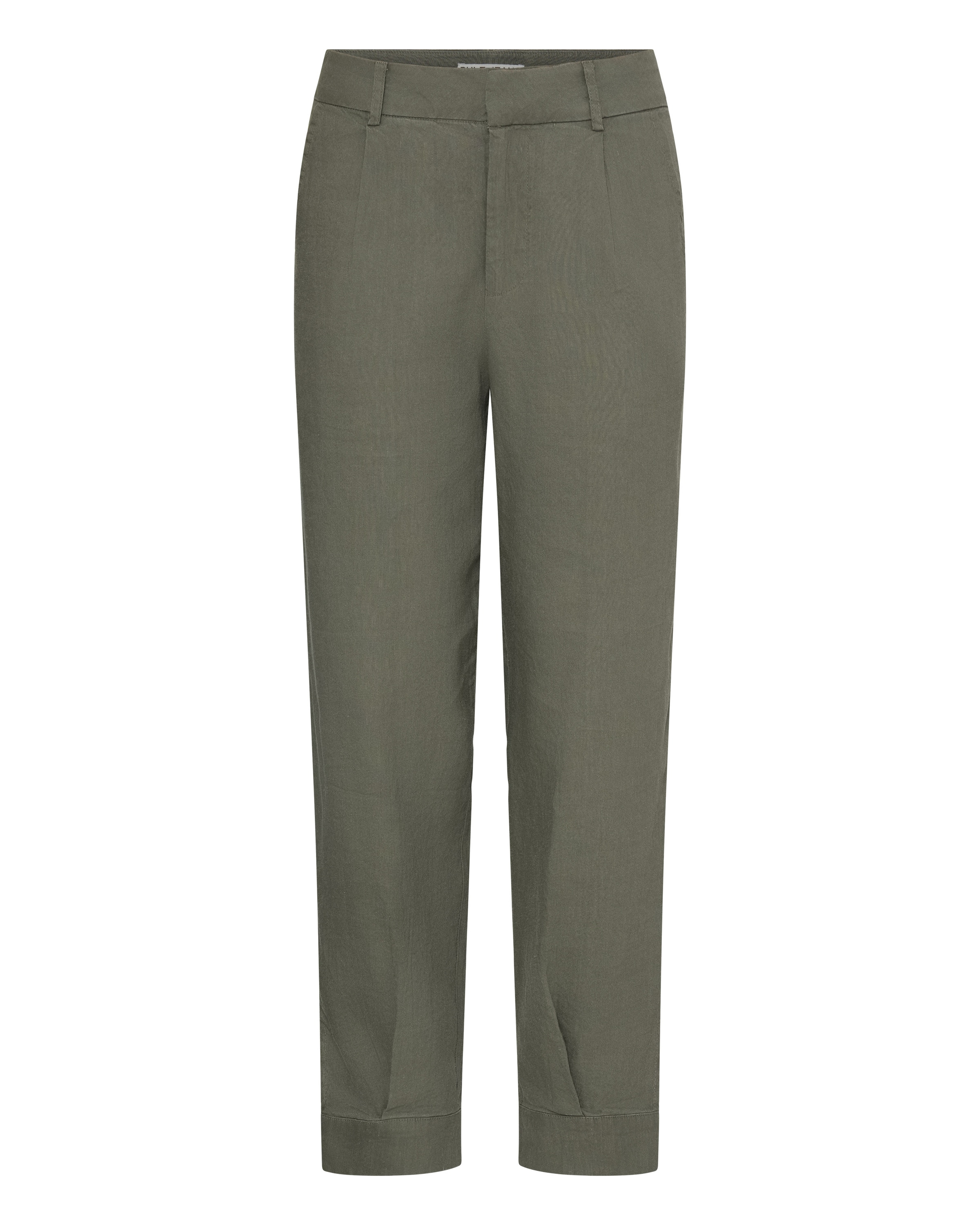 Pantalon à pince 'LUCA' Pulz en vert : devant