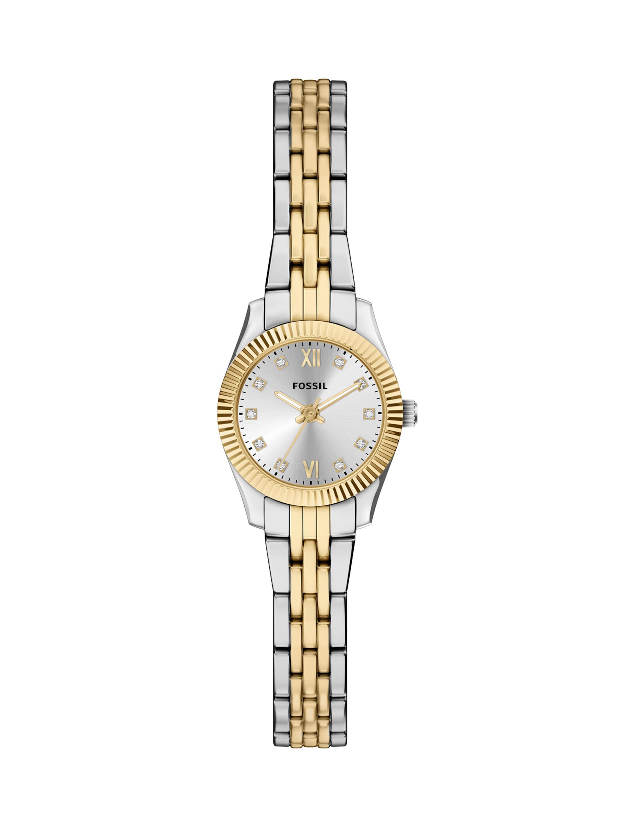FOSSIL Analoog horloge 'Scarlette' in Zilver: voorkant