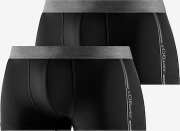 Boxer di s.Oliver in nero: frontale