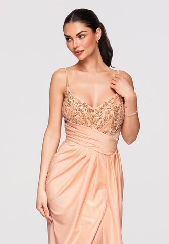 Robe de soirée Ombre en beige