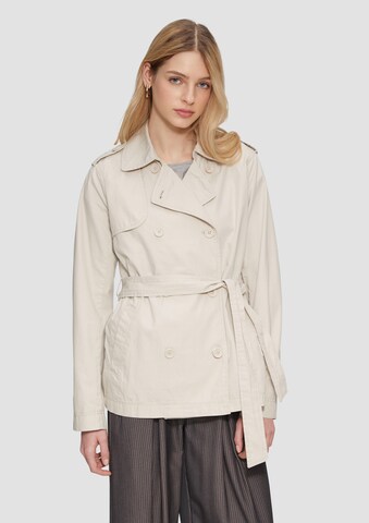 QS Between-seasons coat in Beige: front