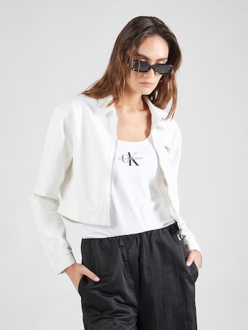 Calvin Klein Jeans - regular Chaqueta de entretiempo en blanco: frente