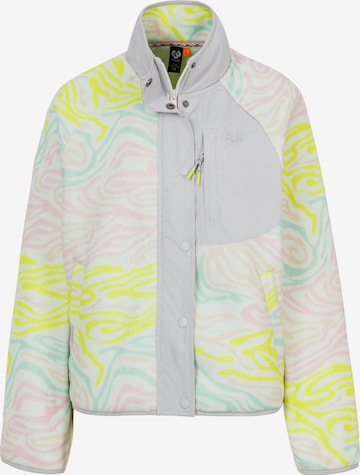 Ragwear Zip-Up Hoodie in White: front