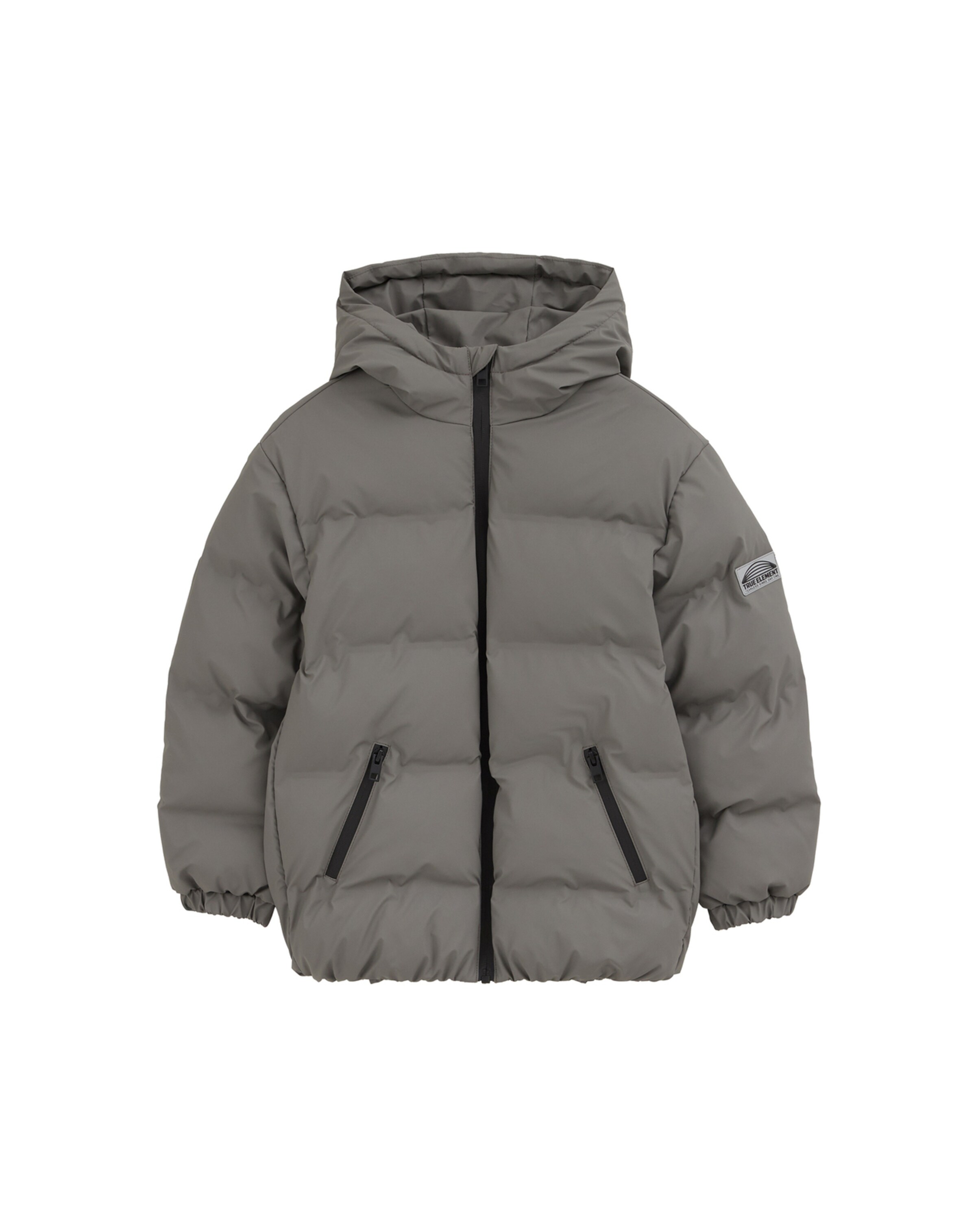 Geacă de iarnă de la WE Fashion pe gri: față