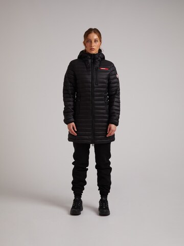 JACK1T Outdoorjas ' SATEL1TE Longline Daunenjacke 2.0 ' in Zwart