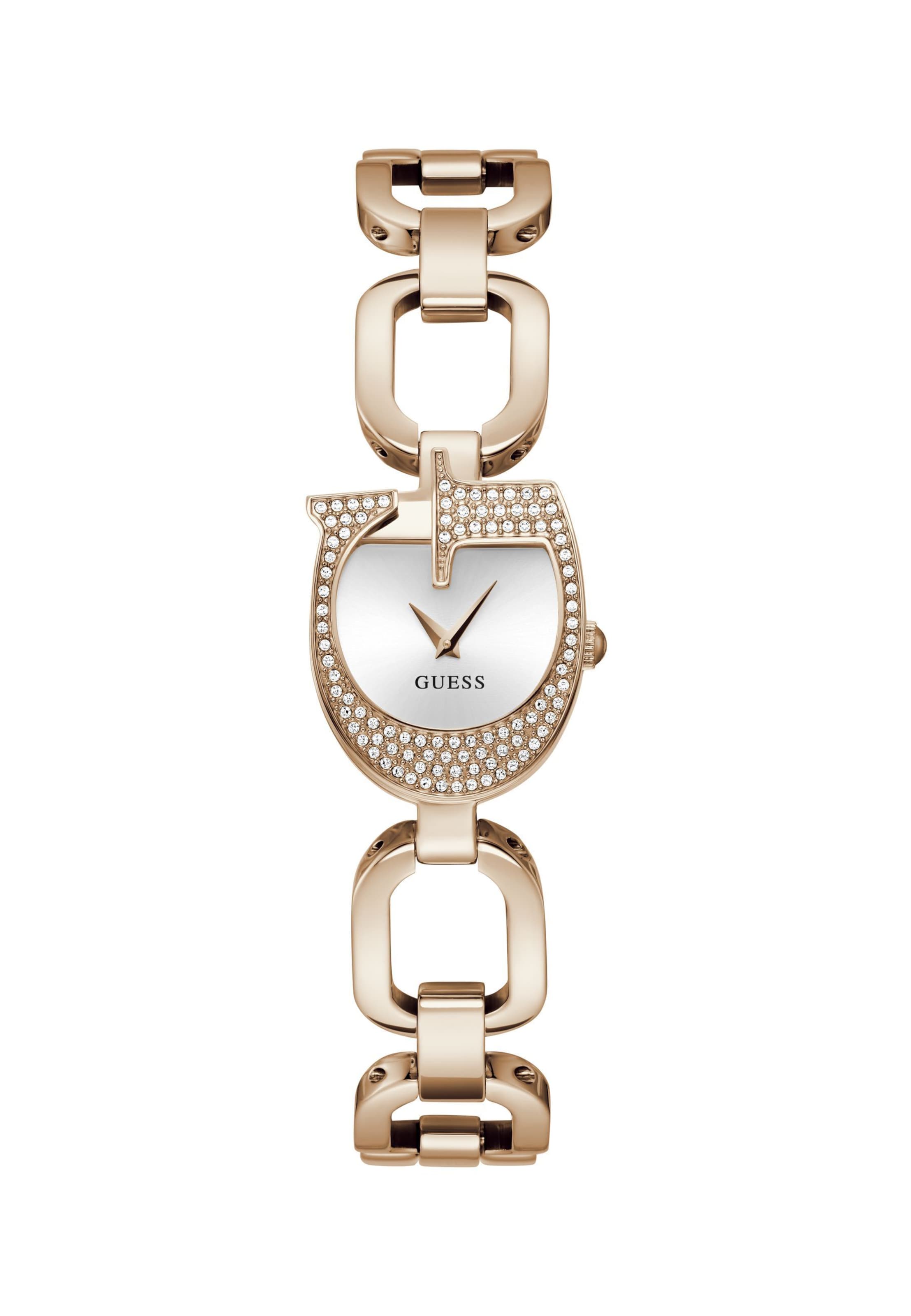 GUESS Analoog horloge 'Gia' in Goud: voorkant