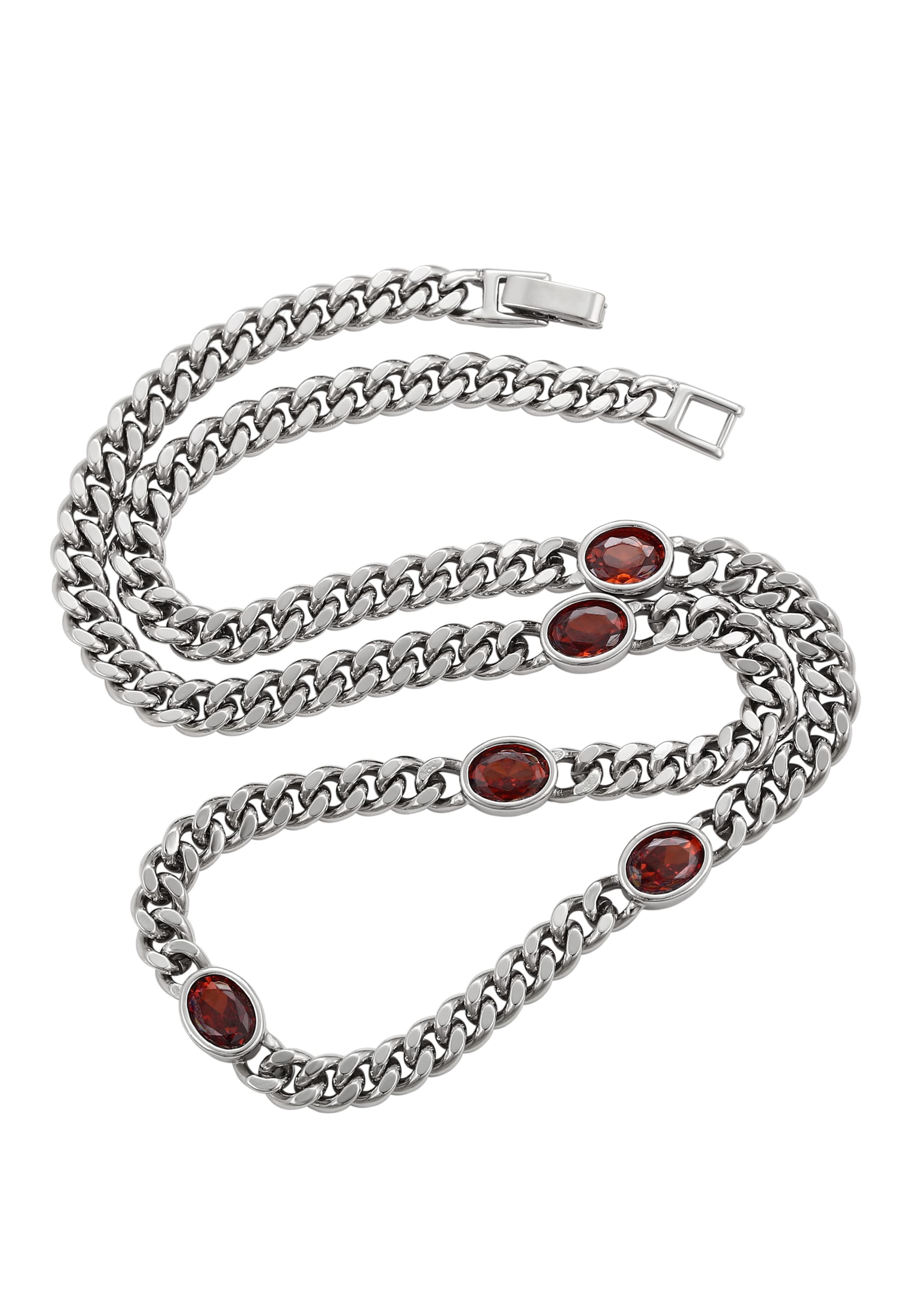 faina Ketting in Zilver: voorkant