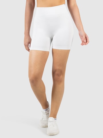 Smilodox Slimfit Shorts ' Harly ' Seamless in Beige: Vorderseite
