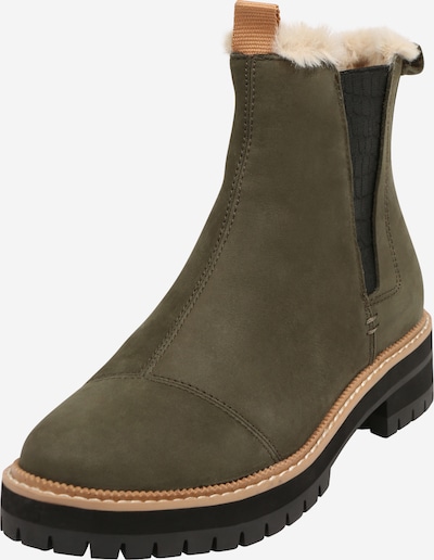 TOMS Chelsea Boots 'Dakota' en olive, Vue avec produit