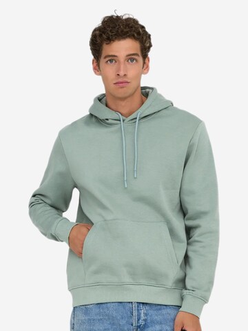 Only & Sons Sweatshirt 'Connor' in Green