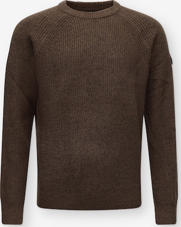 JACK & JONES Pullover 'JJEDENVER' in Braun: Vorderseite
