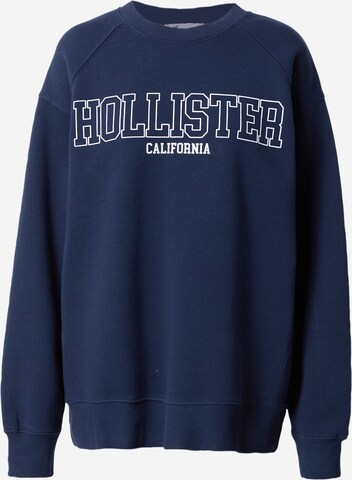 Sweat-shirt HOLLISTER en bleu : devant