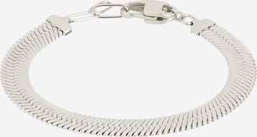 LACOSTE - Pulseira 'GRIT' em prata: frente