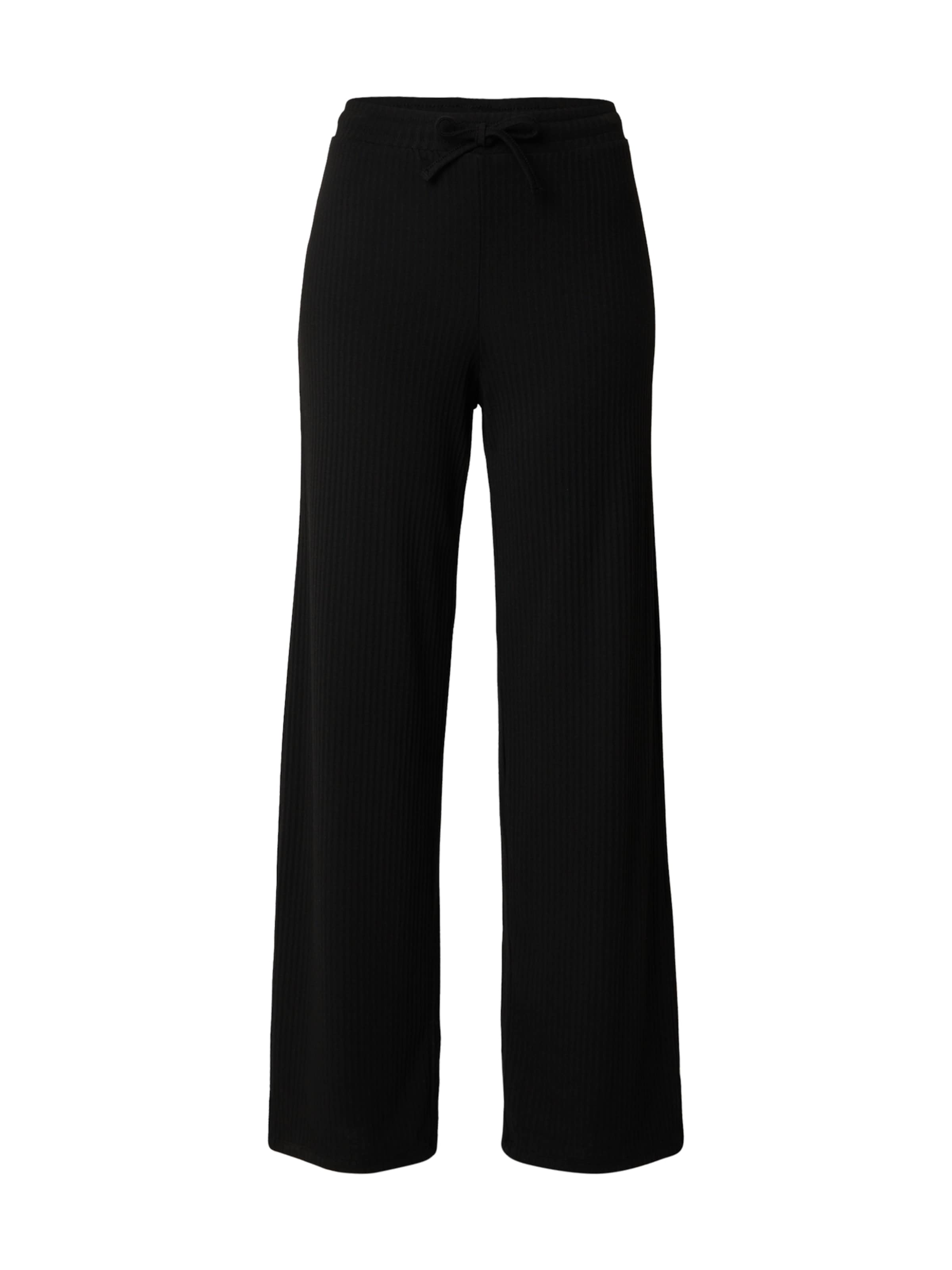 PIECES Wide leg Παντελόνι 'PCLaya' σε μαύρο: μπροστά