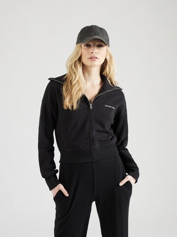 Calvin Klein Jeans Sweatjacke in Schwarz