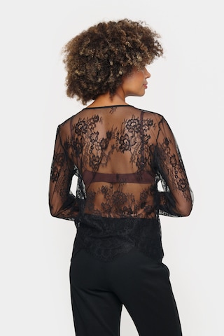 SAINT TROPEZ Bluse 'ZalviaSZ' i sort