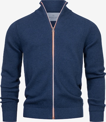Vestes en maille 'Erik' Kronstadt en bleu : devant