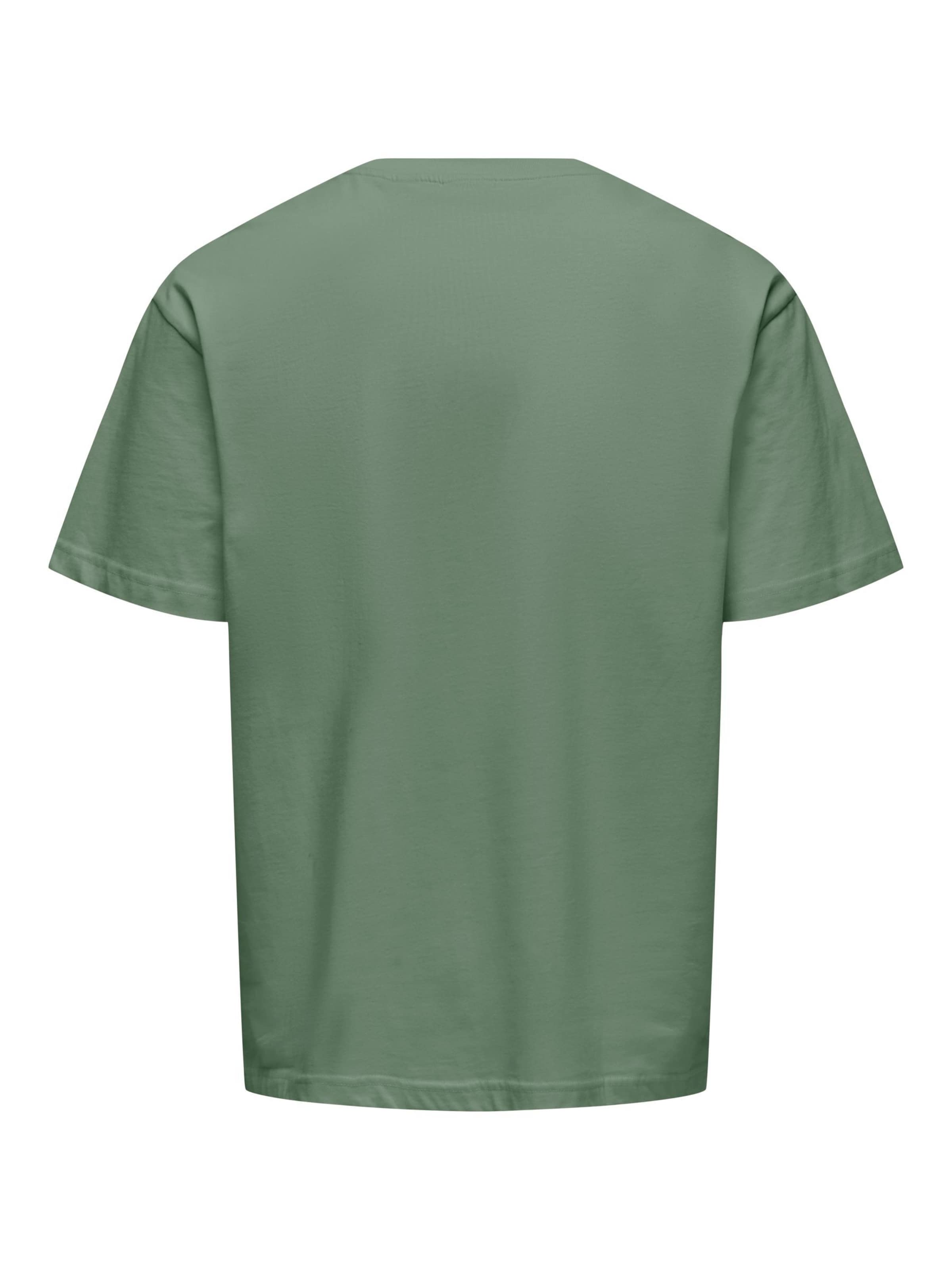 Only & Sons T-shirt 'Fred' in Grün