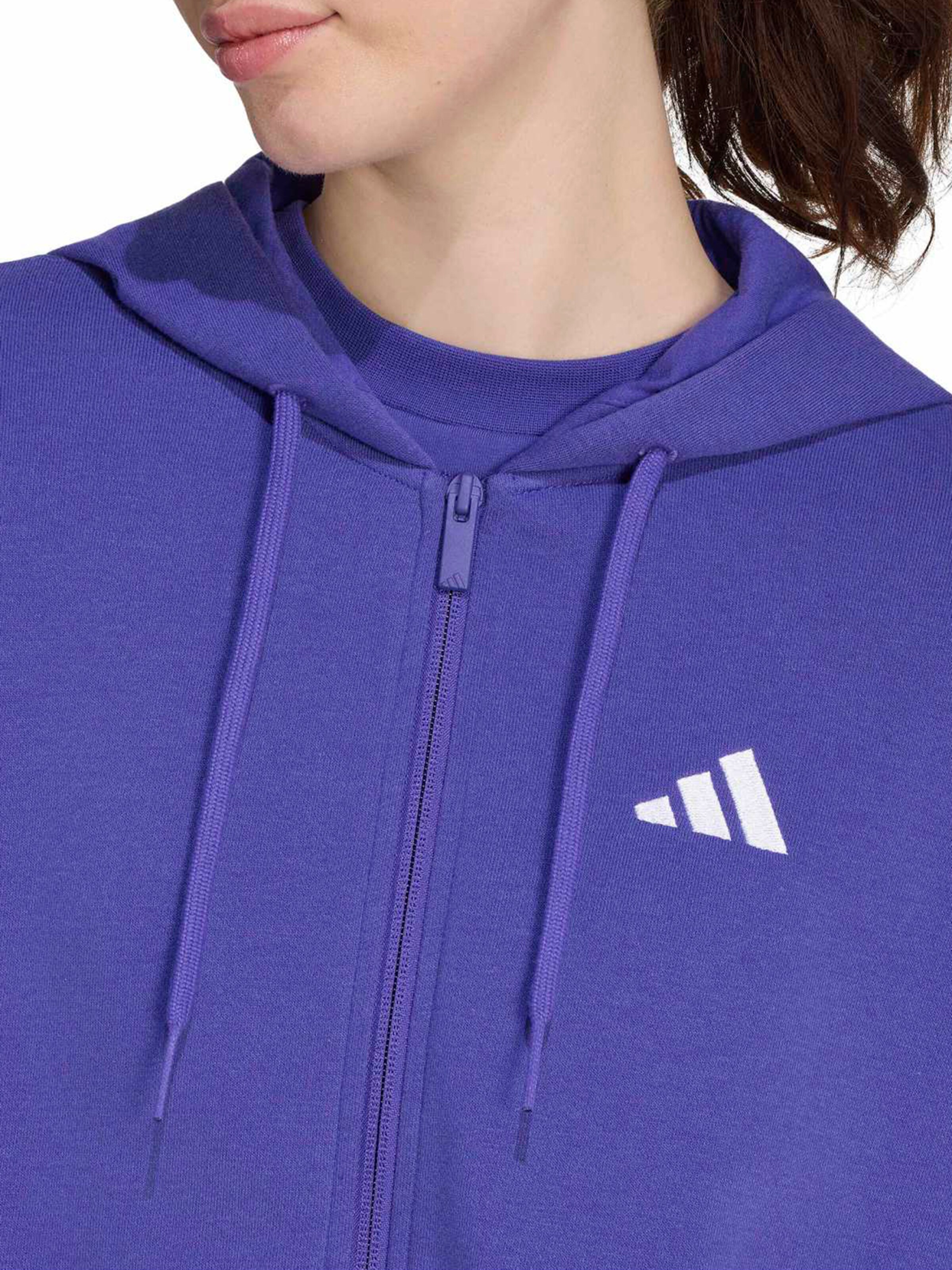 ADIDAS SPORTSWEAR Športová mikina so zipsom 'Essentails' - Fialová