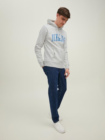 JACK & JONES Mikina 'EMB' – bílá