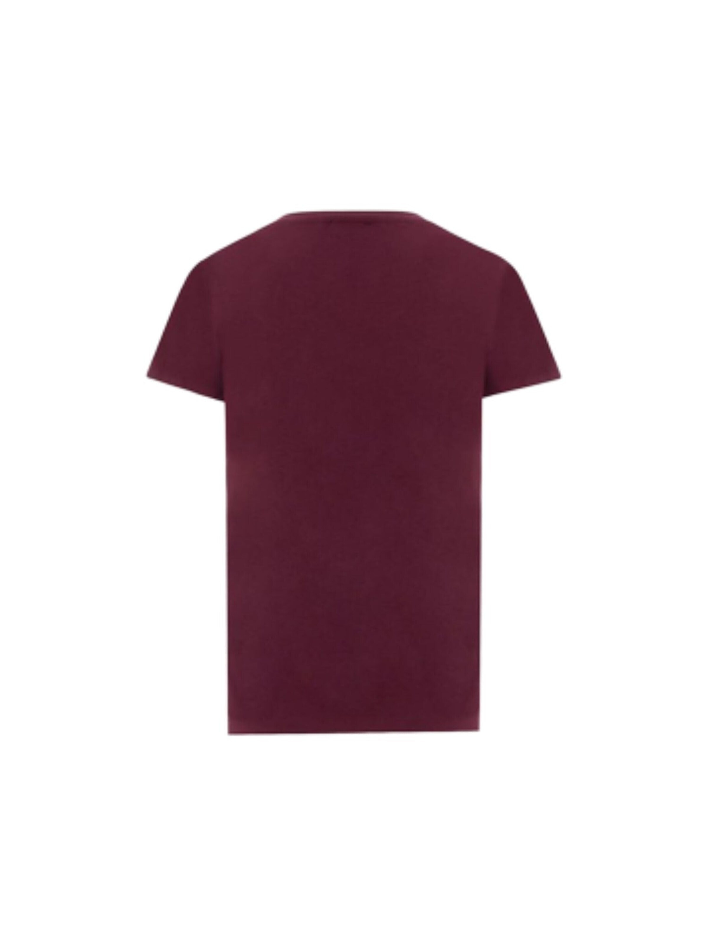 T-shirt 'T-shirt with jeweled logo' Fracomina en rouge