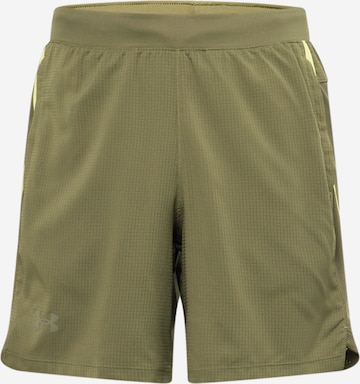 UNDER ARMOUR - regular Pantalón deportivo 'Launch 7' en verde: frente