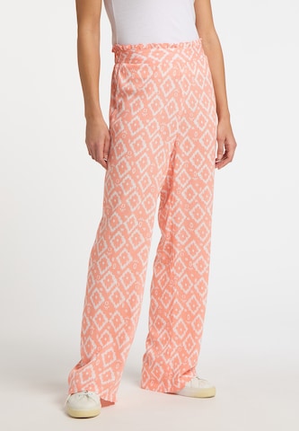 IZIA Loose fit Pants in Orange: front