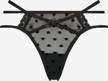 Hunkemöller Thong in Black: front