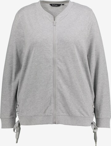 Ulla Popken Sweatshirt in Grijs: voorkant