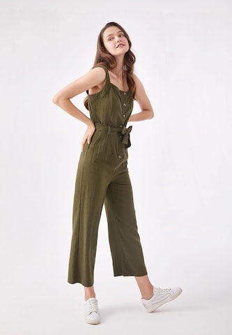 AIKI KEYLOOK Jumpsuit 'Olive It' in Green