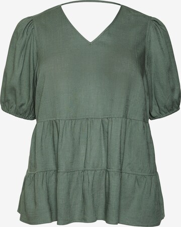 Vero Moda Curve Bluse 'Lailah' i grønn: forside