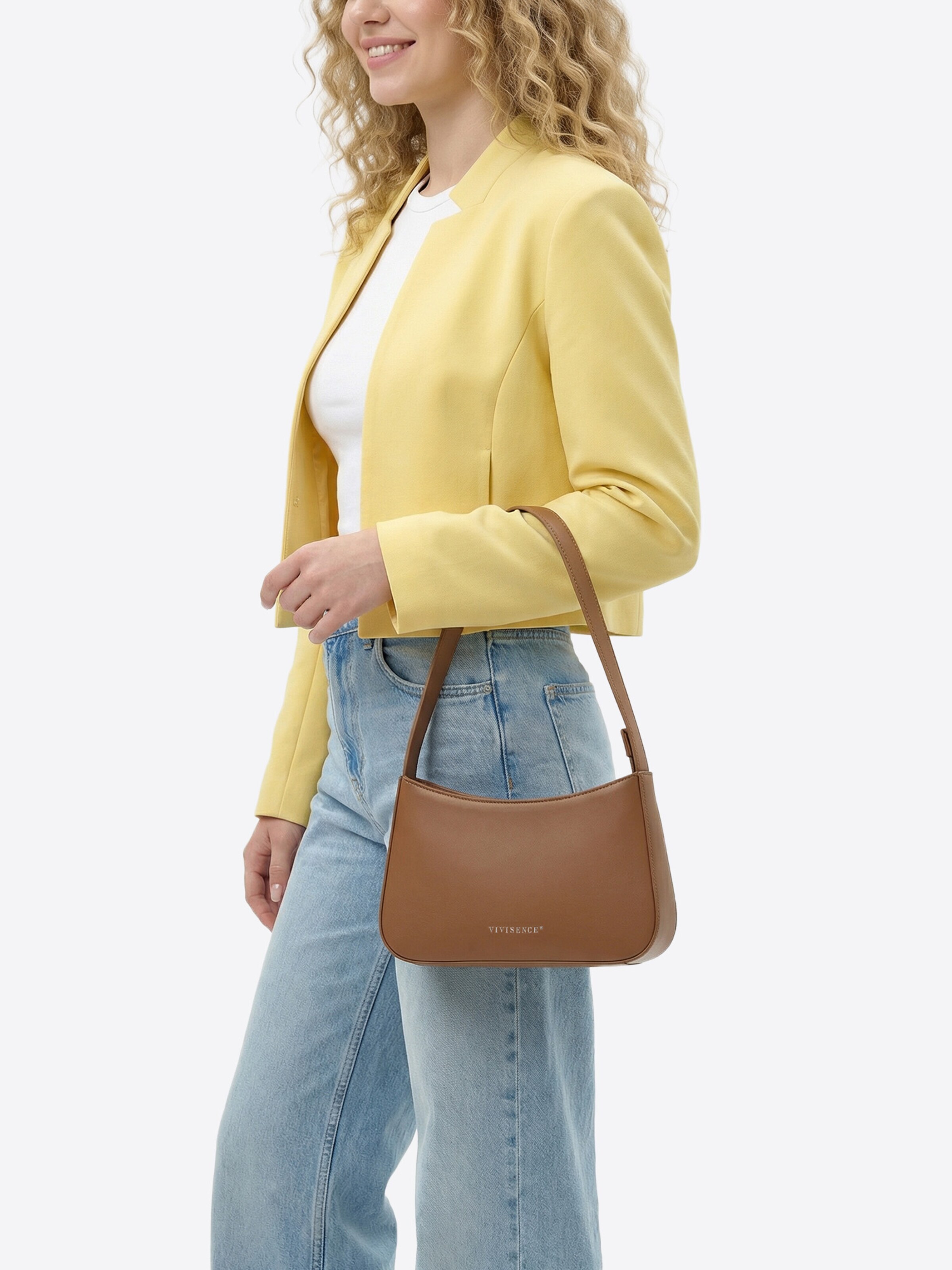 Vivisence Schultertasche 'T0020'‌‌‌‌‌‌ in Braun: Vorderseite