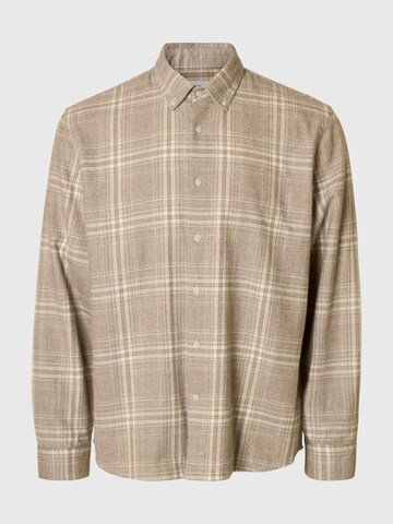 SELECTED - Ajuste regular Camisa en beige