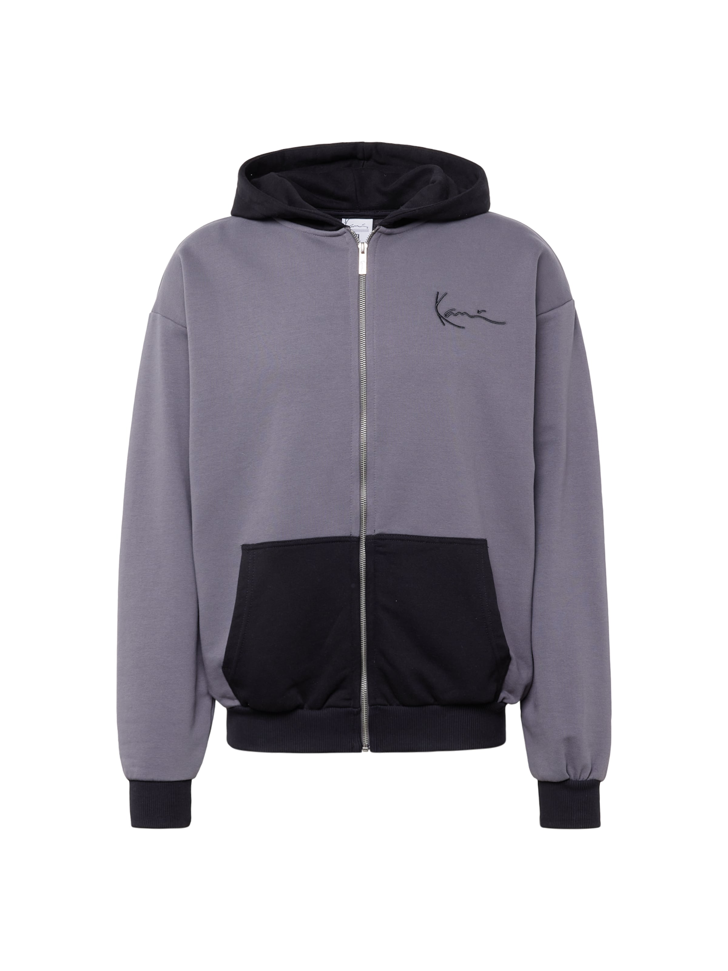 Karl Kani Ζακέτα φούτερ σε γκρι: μπροστά