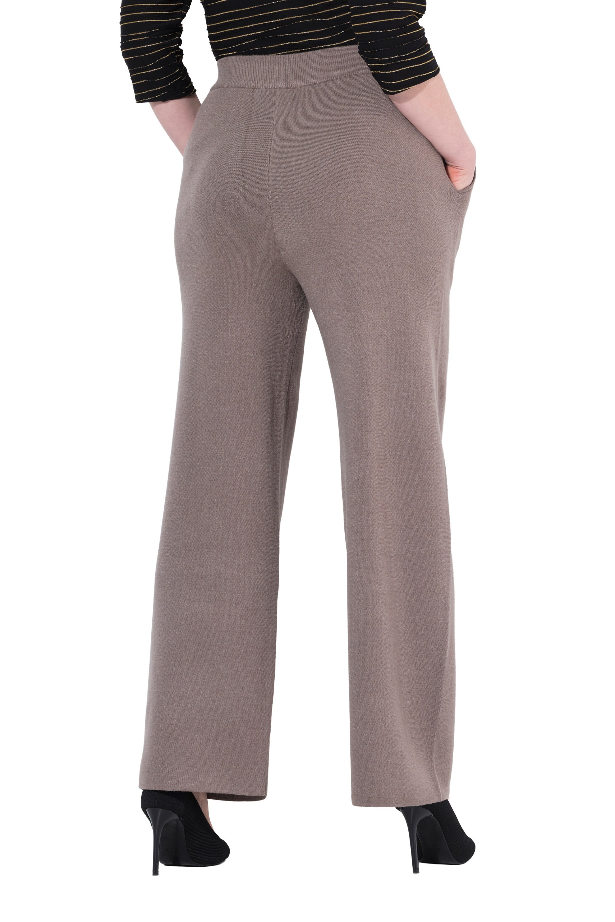 Ulla Popken Loosefit Hose in Braun