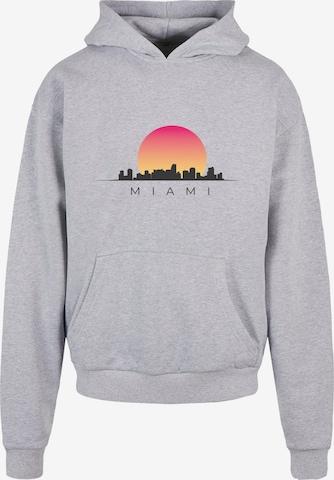Merchcode Sweatshirt 'Miami' in Grijs: voorkant
