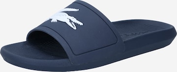 LACOSTE Beach & Pool Shoes 'CROCO SLIDE' in Blue: front