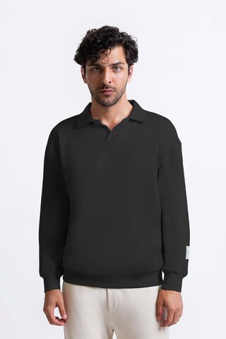 UNIQVIBE Sweatshirt in Grijs: voorkant