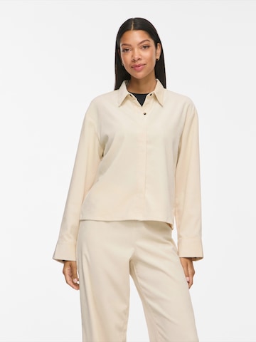 VILA - Blusa 'VICOURDIE' en beige: frente
