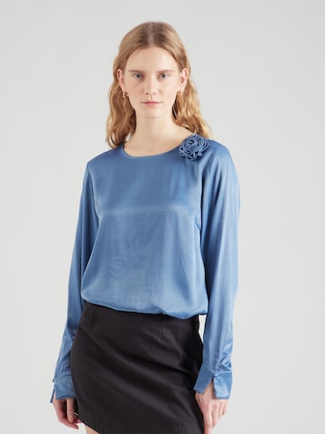 VILA Blouse 'KENCA' in Blauw: voorkant